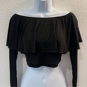black off the shoulder top